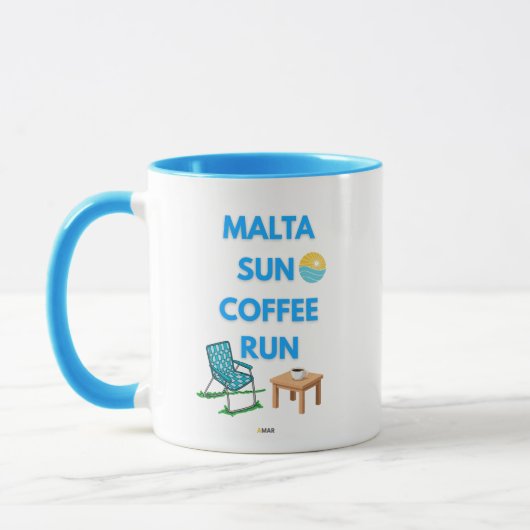 Malta Sun Coffee Run Mok | AMAR Prints (Links)