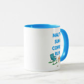 Malta Sun Coffee Run Mok | AMAR Prints (Voorkant rechts)