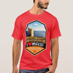 Malta Tal Hamrija Tower en Filfla Island T-shirt