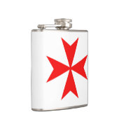 malta templar knipt symbool voor rode kruis heupfles (Rechts)