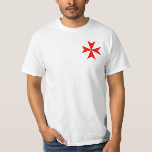 malta templar knipt symbool voor rode kruis t-shirt