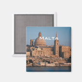 Malta Travel Souvenir Photo Fridge Magnet (Voorkant / Achterkant)