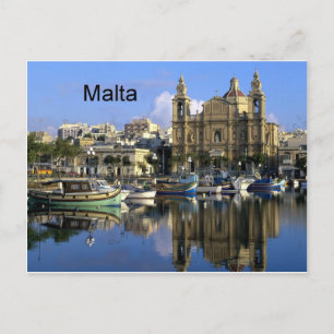 Malta Vallete Harbour (St.K.) Briefkaart