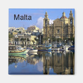 Malta Vallete Harbour (St.K) Magneet (Voorkant)