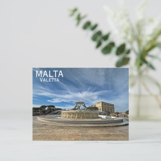 Malta/Valletta Ansichtkaart! Briefkaart (Staand voorkant)