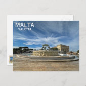 Malta/Valletta Ansichtkaart! Briefkaart (Voorkant / Achterkant)