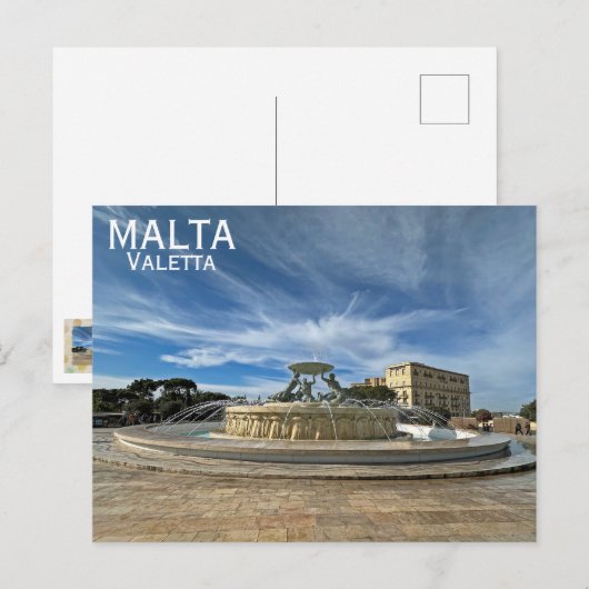 Malta/Valletta Briefkaart! Briefkaart (Voorkant / Achterkant)