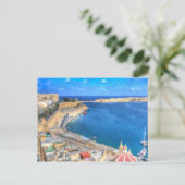 Malta Valletta Harbour Briefkaart (Staand voorkant)