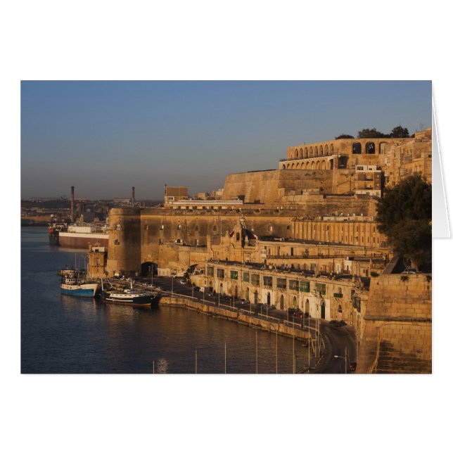 Malta, Valletta, havenzicht vanuit Lower Barrakka (Voorkant Horizontaal)