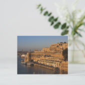 Malta, Valletta, havenzicht vanuit Lower Barrakka Briefkaart (Staand voorkant)