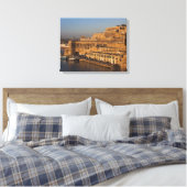 Malta, Valletta, havenzicht vanuit Lower Barrakka Canvas Afdruk (Insitu (Slaapkamer))