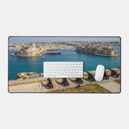 Malta Valletta Saluting Battery Grand Harbour Bureaumat (Keyboard & Muis)