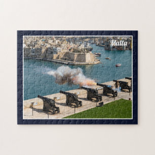 Malta Valletta Saluting Battery Kanonvuur Legpuzzel