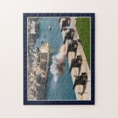 Malta Valletta Saluting Battery Kanonvuur Legpuzzel (Verticaal)