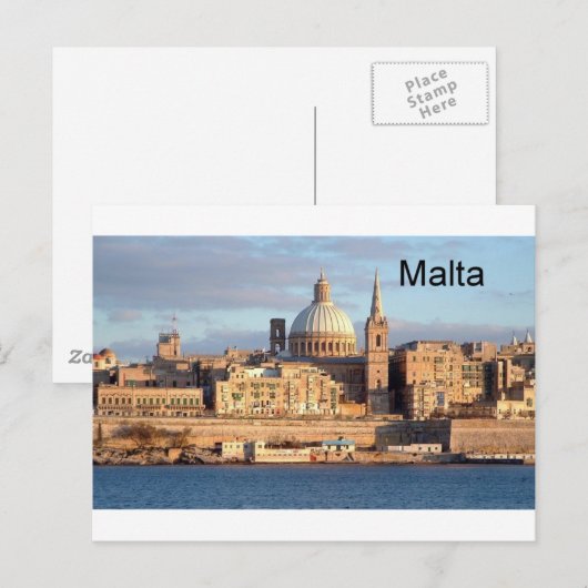 Malta Valletta (St.K.) Briefkaart (Voorkant / Achterkant)