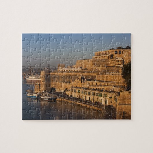 Malta, Valletta, uitzicht van de haven van Neder-B Legpuzzel (Horizontaal)