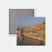Malta, Valletta, uitzicht van de haven van Niederb Magneet (Voorkant / Achterkant)