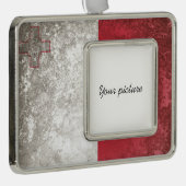 Malta Verzilverd Omlijst Ornament (Rechts)