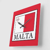 Malta Vierkante Klok (Hoek)