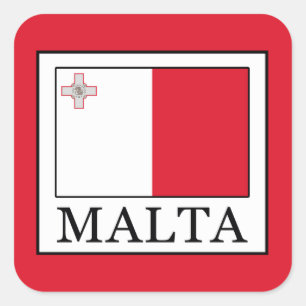 Malta Vierkante Sticker