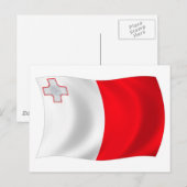 Malta Vlag Ansichtkaart Briefkaart (Voorkant / Achterkant)
