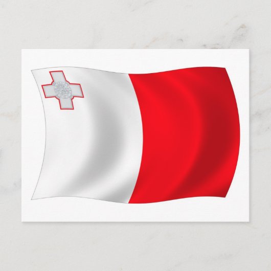 Malta Vlag Ansichtkaart Briefkaart (Voorkant)