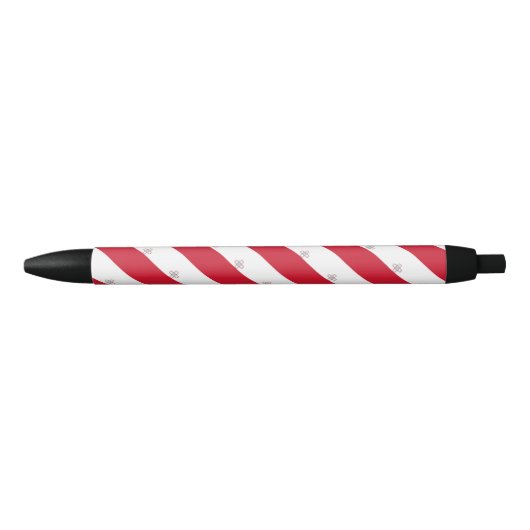 Malta Vlag Balpen Zwarte Inkt Pen (Voorkant)