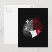 Malta vlag briefkaart (Voorkant / Achterkant)