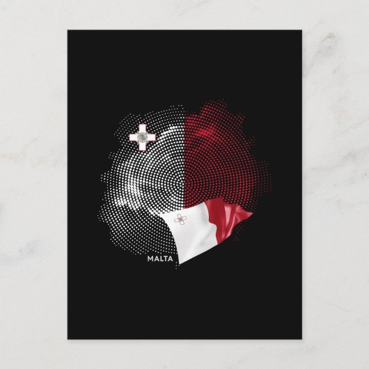 Malta vlag briefkaart (Voorkant)