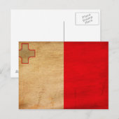 Malta vlag briefkaart (Voorkant / Achterkant)