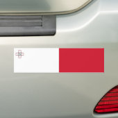 Malta-vlag Bumpersticker (Op auto)