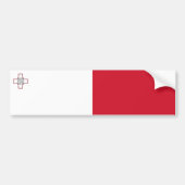 Malta-vlag Bumpersticker (Voorkant)
