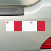 Malta-vlag Bumpersticker (Op auto)