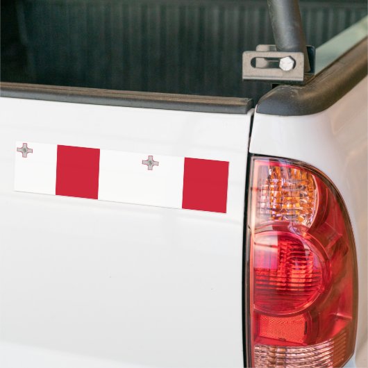 Malta-vlag Bumpersticker (Op Truck)