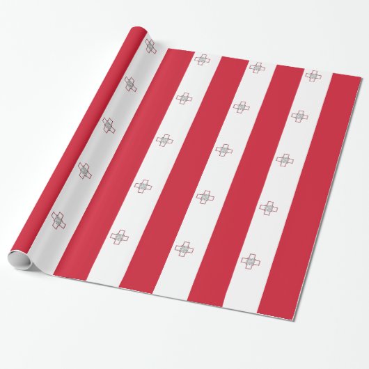 Malta-vlag Cadeaupapier (Uitgerold)