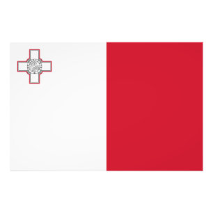 Malta Vlag Foto Afdruk