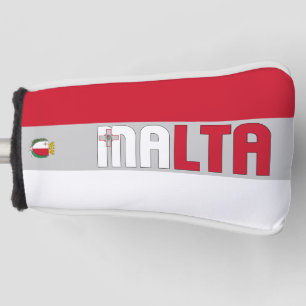 Malta Vlag: Goudpatriottisch Golf Head-Hoesje Golfheadcover