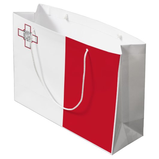 Malta-vlag Groot Cadeauzakje (Achterkant Gekanteld)