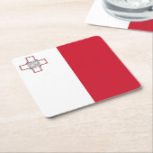 Malta-vlag Kartonnen Onderzetters (Schuin)