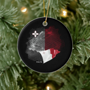 Malta vlag keramisch ornament