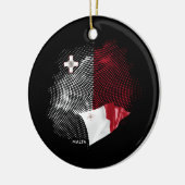 Malta vlag keramisch ornament (Links)