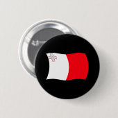 Malta Vlag Knop Ronde Button 5,7 Cm (Voorkant /achterkant)