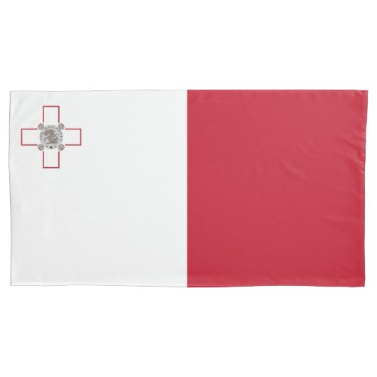 Malta vlag kussensloop (Voorkant)