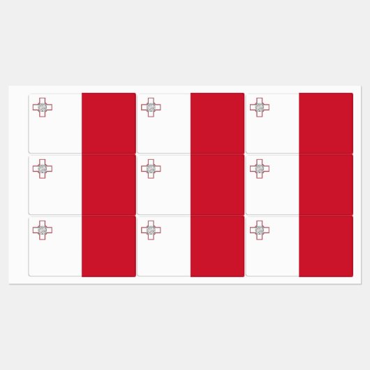 Malta-vlag Labels (Vel)