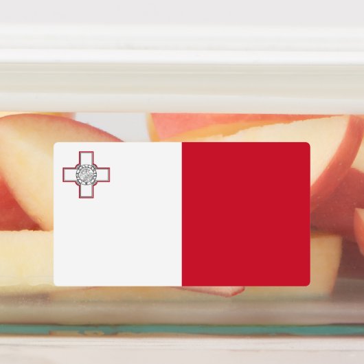Malta-vlag Labels (Aangebracht)