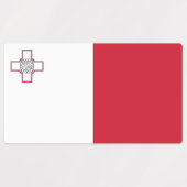 Malta-vlag Labels (Design 2)