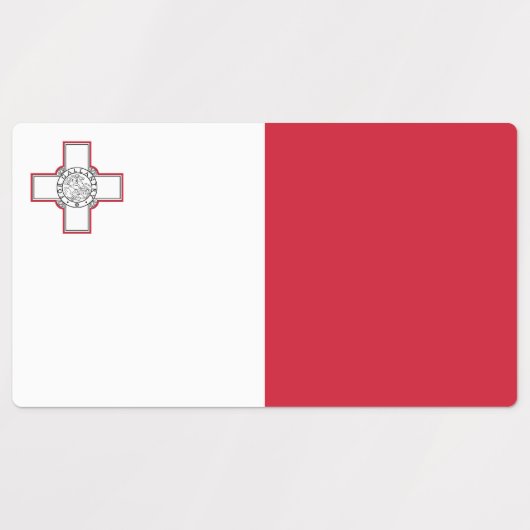 Malta-vlag Labels (Design 1)