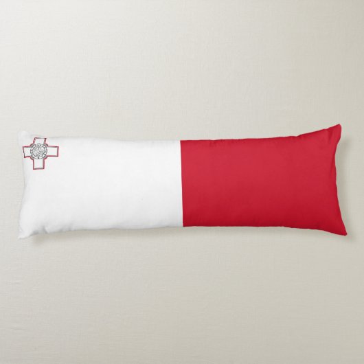 Malta-vlag Lichaamskussen (Achterkant)