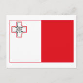 Malta Vlag (licht) Briefkaart (Voorkant)