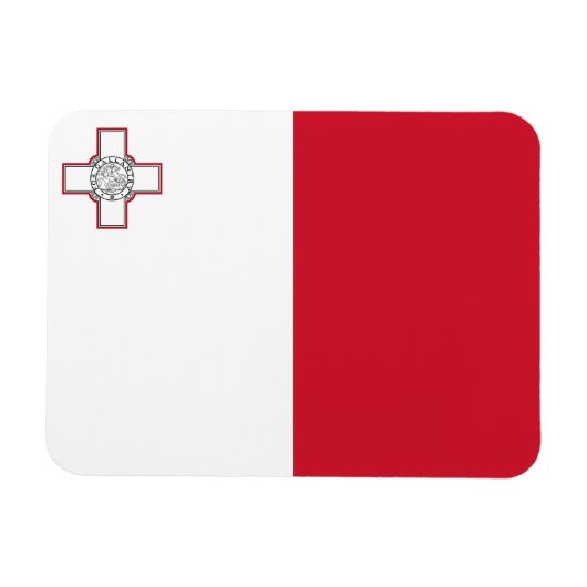 Malta-vlag Magneet (Horizontaal)